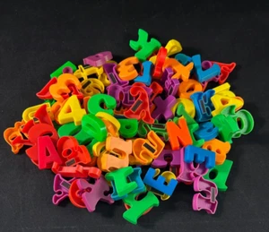Lot of 114 Vintage Magnetic Fridge Letters + Numbers Educational Toys Alphabet - Picture 1 of 12