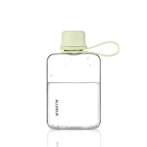Portable Flat Water Bottlebpa Free Reusable Tritan Plastic Travel Water Bottle C - Picture 1 of 6