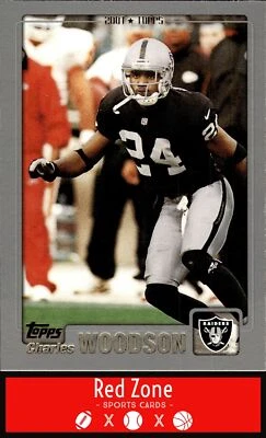2001 Topps - #12 Charles Woodson NM Set Break. - Image 1 of 2