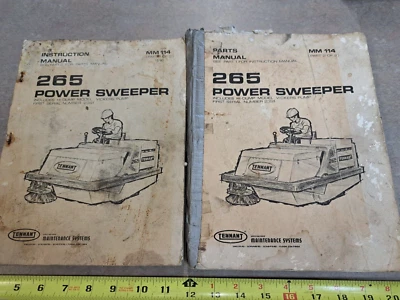 Tennant 265 Power Sweeper Instruction & Parts Manual 1981 - Image 1 of 4
