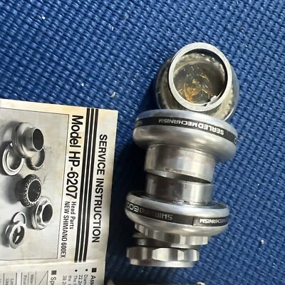 Vintage Shimano 600 EX HP-6207 1" Star Threaded Headset Bike English Nos 1980s - Image 1 of 3