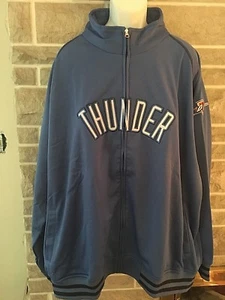 Oklahoma City Thunder Majestic Men's Official NBA Full Zip Track Jacket 5XL New - Picture 1 of 3
