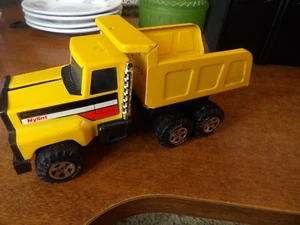 Vintage Metal NYLINT Dump Truck Yellow 8” Made In Korea - Picture 1 of 3