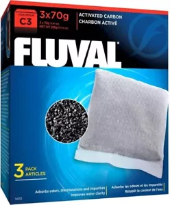 Fluval Activated Carbon Replacement Media For Fluval C3 Power Filter , 3-Pack - Picture 1 of 3