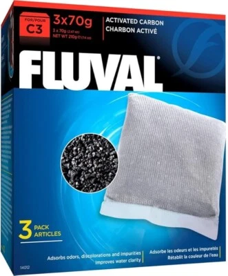 Fluval Activated Carbon Replacement Media For Fluval C3 Power Filter ,  3-Pack - Image 1 of 3