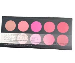 BH Cosmetics Glamorous Blush 10-Color Blush Palette Makeup .96Oz /New - Picture 1 of 2