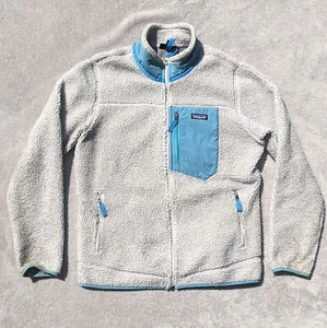 Chaqueta Patagonia Clásica Retro-X Natural Avena Marrón Azul Teal Talla XL - Imagen 1 de 12