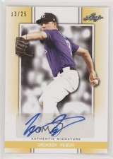 2019 Leaf Perfect Game National Showcase Yellow /25 Jackson Nezuh #BA-JN1 Auto