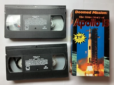 Doomed Mission - The True Story of Apollo 13 Documentary 2-Tape Set VHS  1995 VG - Image 1 of 4