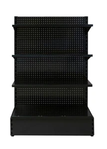 Black Gondola Shelving Bay 1400Hx900L4 levels - Picture 1 of 9