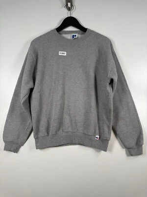 Винтажный Russell Athletic молодежи мальчиков пуловер флис толстовка серый размер большой 19,5 x 24 - Изображение 1 из 4