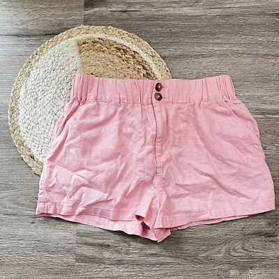 Pantalones cortos para mujer FOREVER21 de mezcla de lino Foto 1 de 4