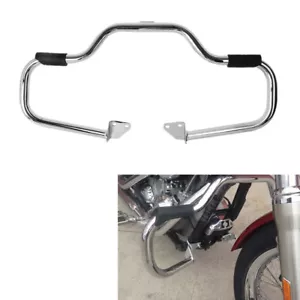 Mustache Engine Highway Guard Crash Bar Fit For Harley Dyna Wide Glide Fat Bob - Picture 1 of 12