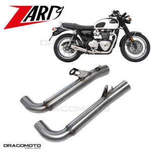 BONNEVILLE T120 TRIUMPH 2020 LOWTOBACK ZARD link pipe RC ZTP064S20R-P - Picture 1 of 7