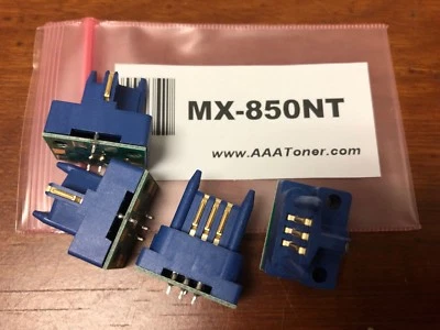 (4) MX-850NT Toner Chip for Sharp MX-M850 MX-M950 MX-M1100 Multifunction Printer - Image 1 of 3