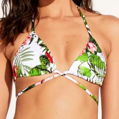 Top de bikini envolvente gia reciclado vitamina A talla 4 / XS baja botánico Foto 1 de 4