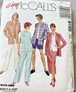 McCalls Sewing Pattern Easy 8169 Size K 46-50 Skirt Pants Vest Shorts - Picture 1 of 3