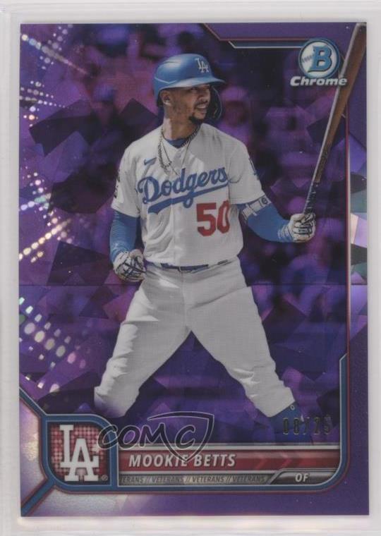 2022 Bowman Chrome Sapphire Edition Purple /25 Mookie Betts #84