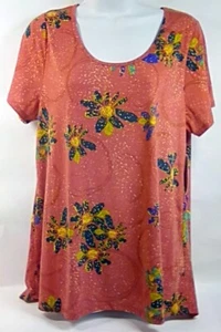 LuLaRoe Mujer Lg Clásico Camiseta Óxido Multicolor Prenda para el torso Nuevo con Etiquetas - Imagen 1 de 3
