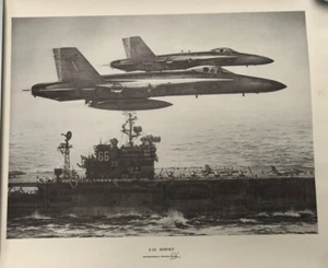 Portaaviones McDonnell Douglas impresión vintage F18 Hornet 16x20" sobre CV66 - Imagen 1 de 11