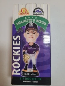 Todd Helton Bobble Head Colorado Rockies Oroweat 2002 Collector’s Series NIB New - Picture 1 of 12