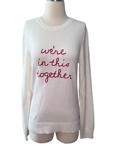 Ellsworth + Ivey NWT Women's Crew Neck Sweater We're in this Together Size Small - Picture 1 of 7