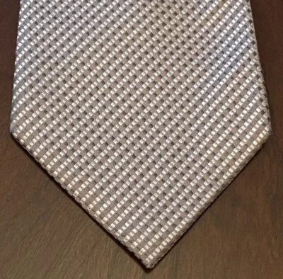 Corbata de cuello Geoffrey Beene marrón tostado hecha a mano 100 % seda para hombre hecha en China Foto 1 de 4
