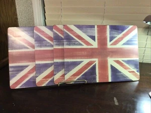 Pimpernel Union Jack Set Of 4 Cork Backed Placemats - Picture 1 of 2