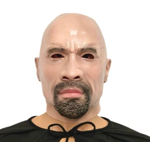 Mascarada Halloween Látex Elegante Dwayne Johnson Cabeza Máscara Carnaval Fiesta Accesorios - Imagen 1 de 6