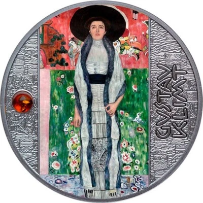Portret Adele Bloch Bauer II Gustav Klimt 1/2 oz Silver Coin CFA Cameroon 2022 - Image 1 of 3