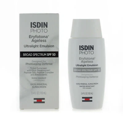 ISDIN Eryfotona Ageless Ultralight Emulsion spf 50 - 3.4oz New exp: 5/2027 - Image 1 of 4