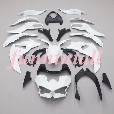 Kit de carenado blanco sin pintar para carrocería de inyección Kawasaki Ninja 500 2024-2025 Foto 1 de 4