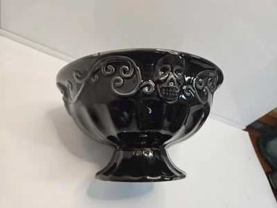 Gothic Skull Bowl Design Halloween Candy Dish or Decor - Image 1 of 4