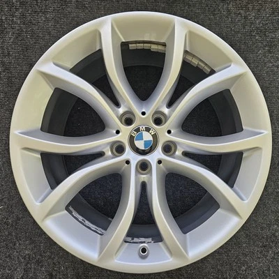 Llanta trasera original de aleación plateada BMW X6 OEM 2015-2019 de fábrica de 19" x 9" 751 Foto 1 de 4