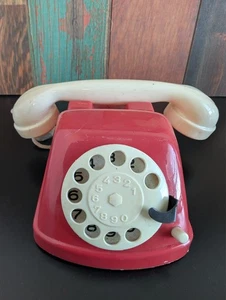 VINTAGE SPIELZEUG DREHTELEFON FUNKTIONIERENDE KLINGEL KLINGEL & SCHLÜSSEL WEST GERMANY (a) - Bild 1 von 7