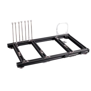Black DIY Open Frame ATX Computer PC Case Overclocking Test Platform NEW - Afbeelding 1 van 12
