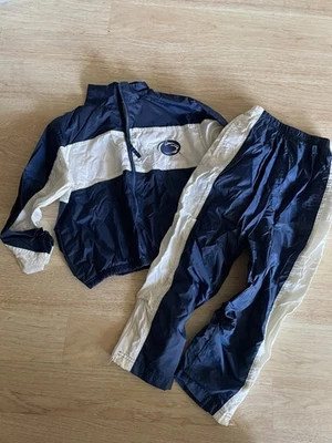 Conjunto de pantalones chaqueta cortavientos vintage Penn State PSU niños 7 años 90 Nittany Lions Foto 1 de 4