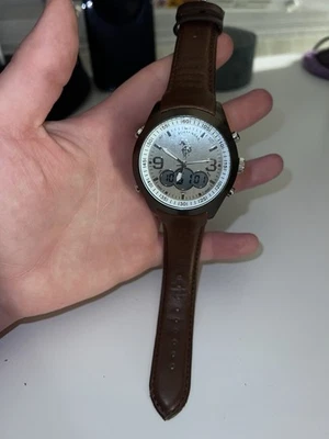 U.S. Polo Assn. MEN'S BROWN STRAP ANA DIGI WATCH (Good Battery)  - Image 1 of 4