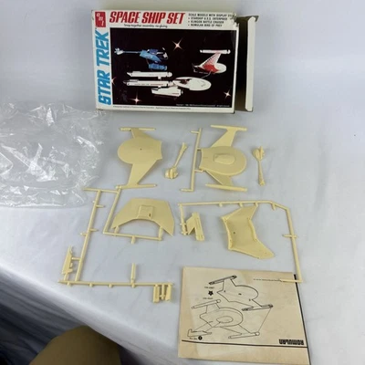 AMT Star Trek Space Ship Set Snap Together Assembly Models w/Display Stands READ - Image 1 of 4