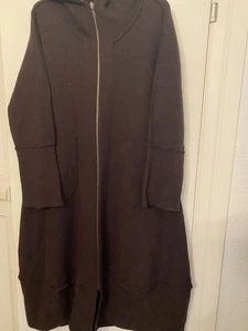 WALTER KRINES BERLIN MANTEL LANG WOLLE GR. L KAFFEEBRAUN MIT KAPUZE RV - Bild 1 von 8