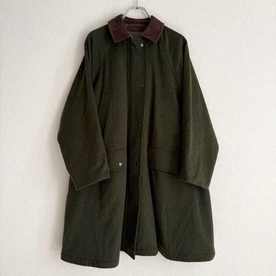 Abrigo Burberry Balmacaan vintage en lana y alpaca, línea A Foto 1 de 4