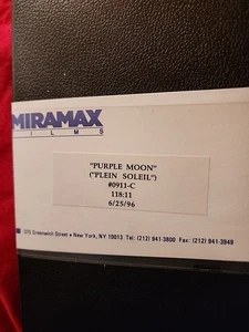 PURPLE MOON Or Noon PLEIN SOLEIL SCREENER VHS Signed By Margaret Bodde 1st Film - Picture 1 of 6