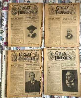 4 Vintage WW1 Copies of Great Thoughts – A Weekly Paper for People Who Think - Image 1 of 4