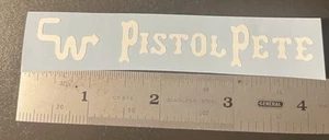 CW Z Pistol Pete Decal Sticker Old School Bmx  Bikes ACS S&M Thruster Hutch JMC - Picture 1 of 1