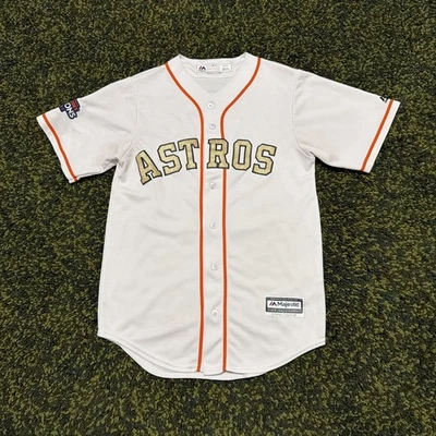 Футболка мужская Houston Astros MLB 2017 Gold Rush Justin Verlander Majestic размер Small - Изображение 1 из 4