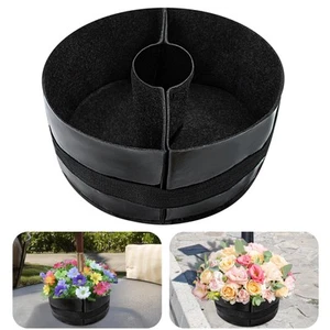 1Pcs Umbrella Planter for Patio Table Felt Umbrella Flower Pot Half Circle Po... - Picture 1 of 7