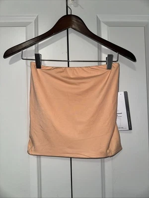 Lululemon Wundermost Ultra Soft Nulu Tube Top M Orange NWT - Image 1 of 4