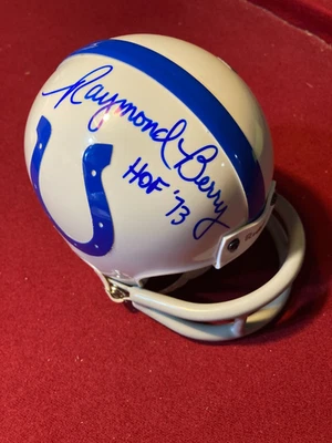 Raymond Berry Colts Autographed Mini Helmet Beckett Authenticated - Image 1 of 3