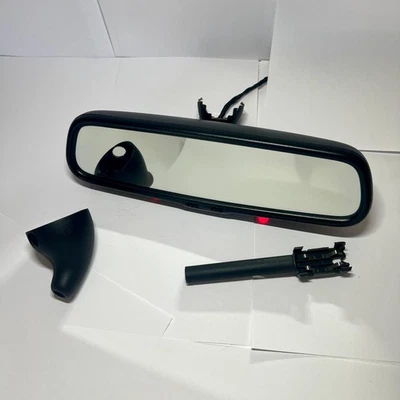 Rare Auto Dim Rear View Mirror Volkswagen Passat / Golf / Bora Black with lights Foto 1 de 4