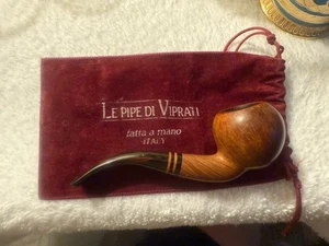 LE PIPE DI VIPRATI FATTA A MANO ITALY 6" 2 CLOVERLEAF MANO PACE - Picture 1 of 5